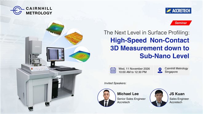 The Next Level in Surface Profiling: High-Speed Non-Contact 3D Measurement down to Sub-Nano Level
